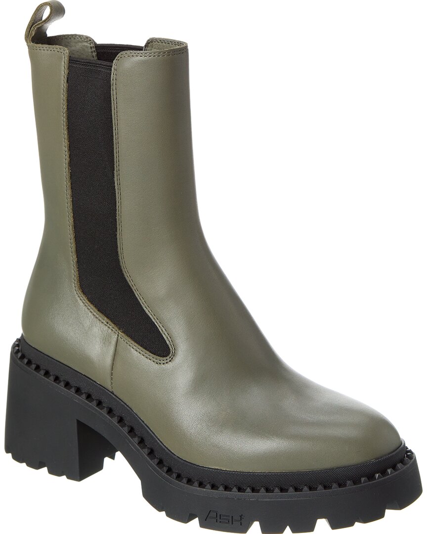 Shop Ash Nile Leather Boot In Green