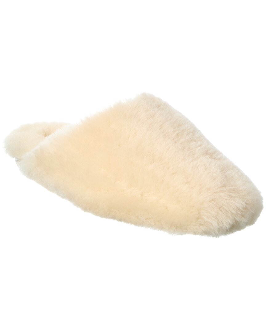 Aeyde Rega Shearling Mule In Neutral