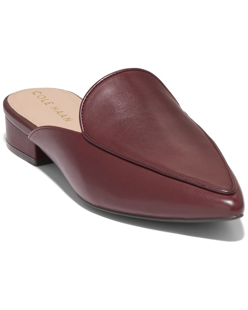 COLE HAAN COLE HAAN PIPER LEATHER FLAT MULE