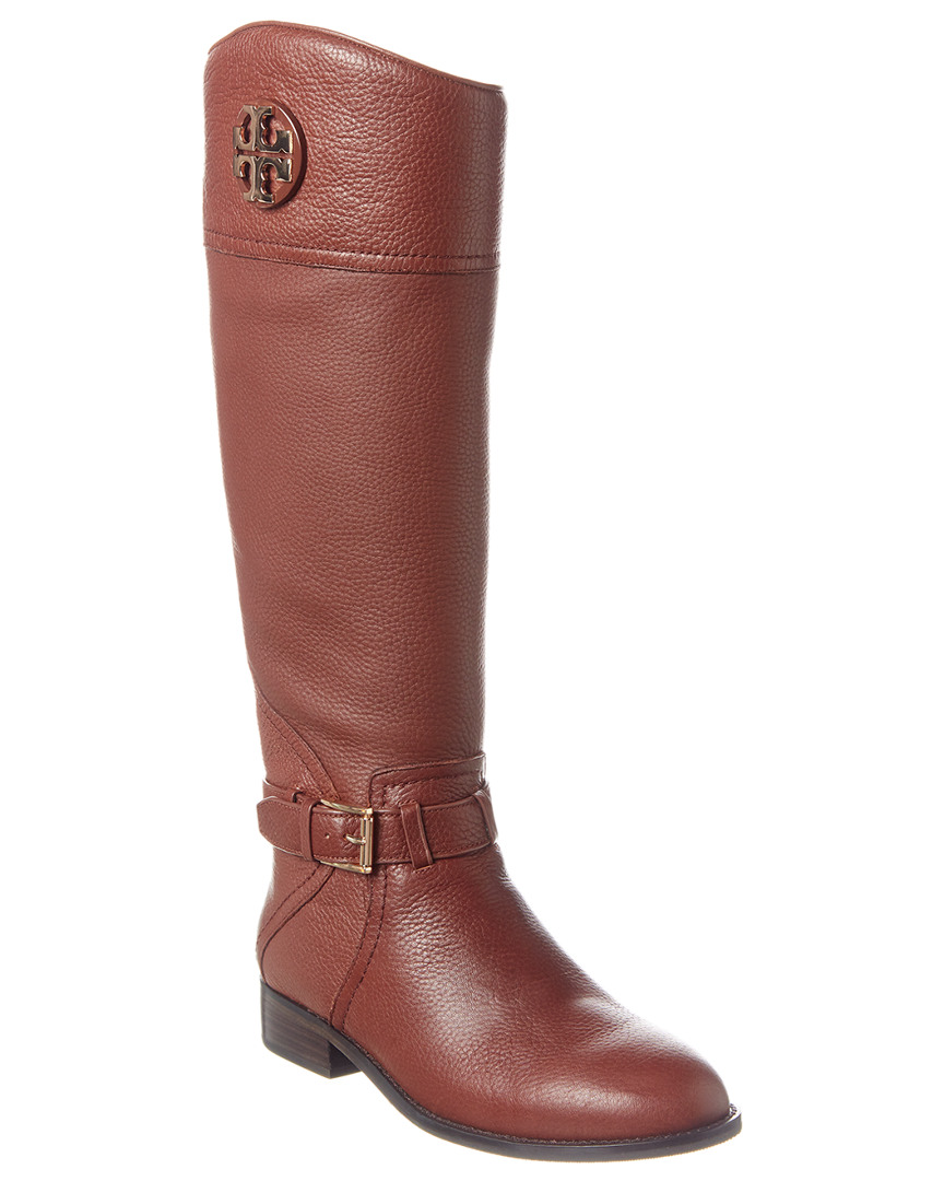 Tory Burch Claire Leather Boot In Brown | ModeSens