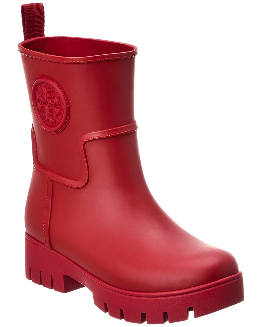 Tory Burch Ankle Rain Boot In Red