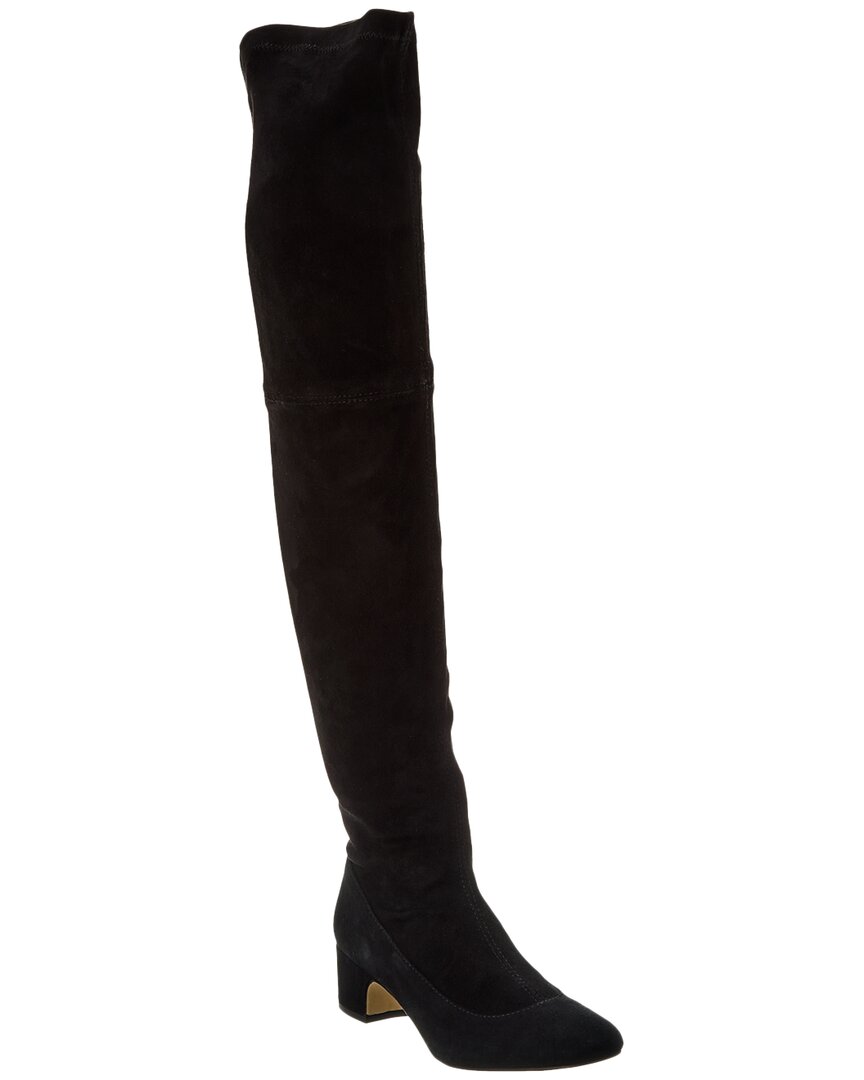 Ted Baker Ayannah Suede Over-the-knee Boot In Black