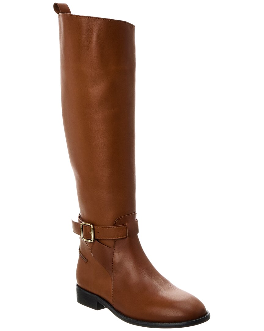 Shop Ted Baker Forrah Leather Knee-high Boot In Brown