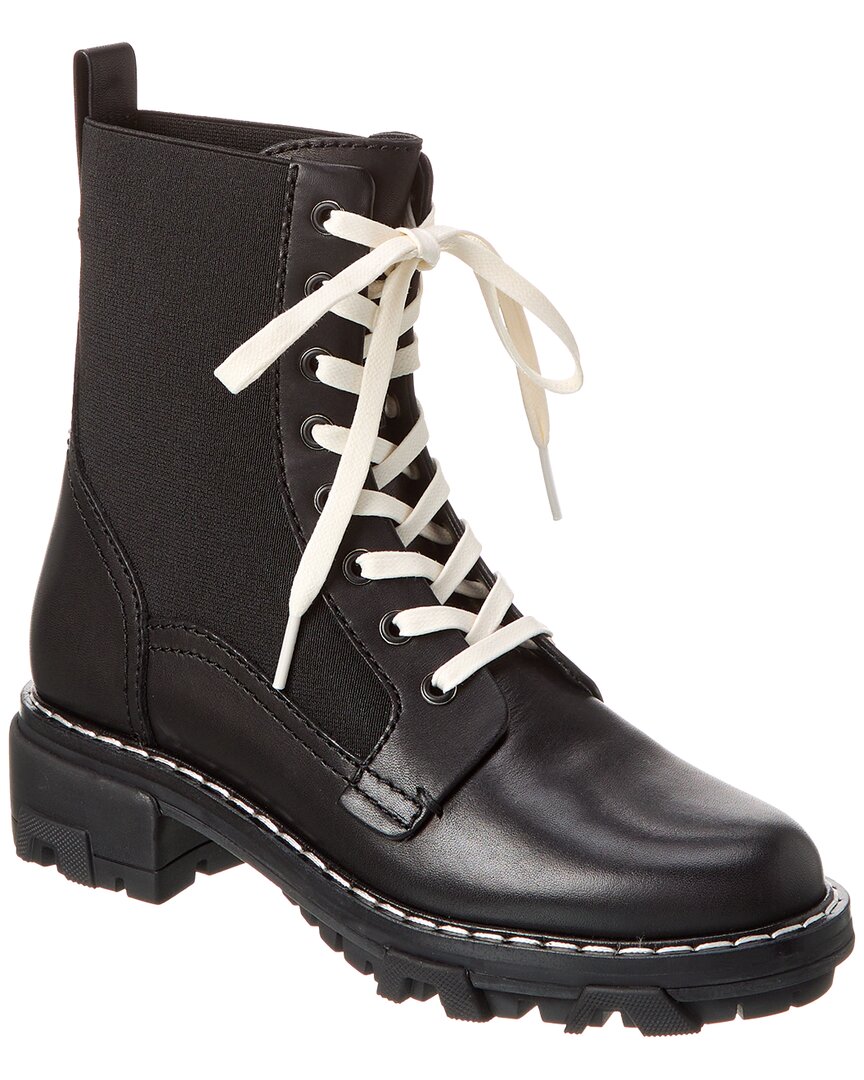 RAG & BONE RAG & BONE SHILOH CANVAS & LEATHER COMBAT BOOT