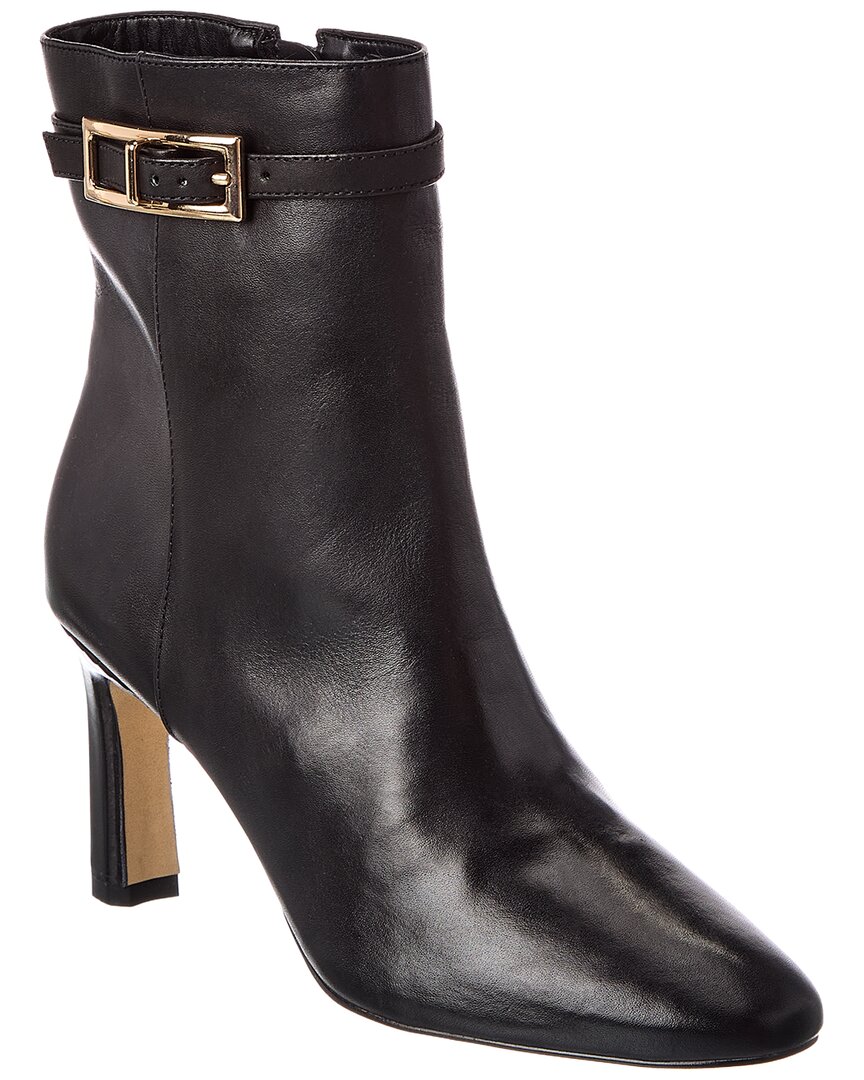 Arezzo Josie Leather Boot In Black