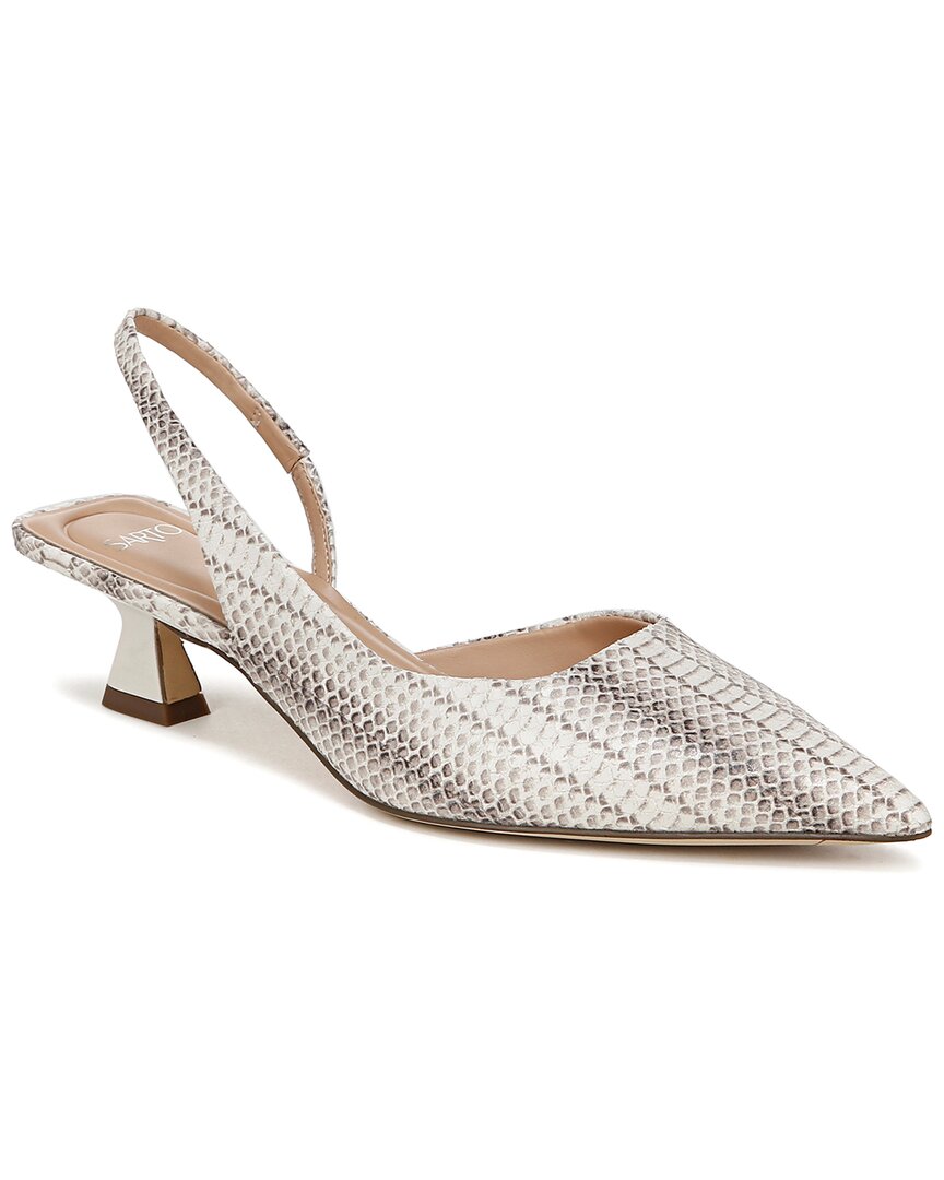 Franco Sarto A-devin Leather Slingback In Animal Print