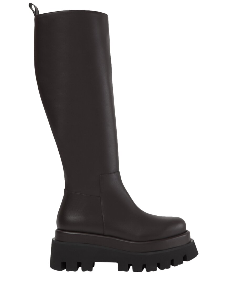 Shop Paloma Barceló Paloma Barcelo Davet Leather Boot In Brown