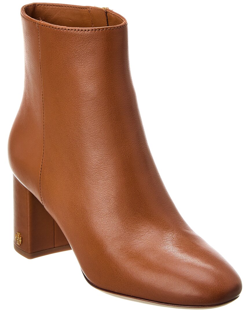 Shop Tory Burch Brooke Leather Bootie In Brown