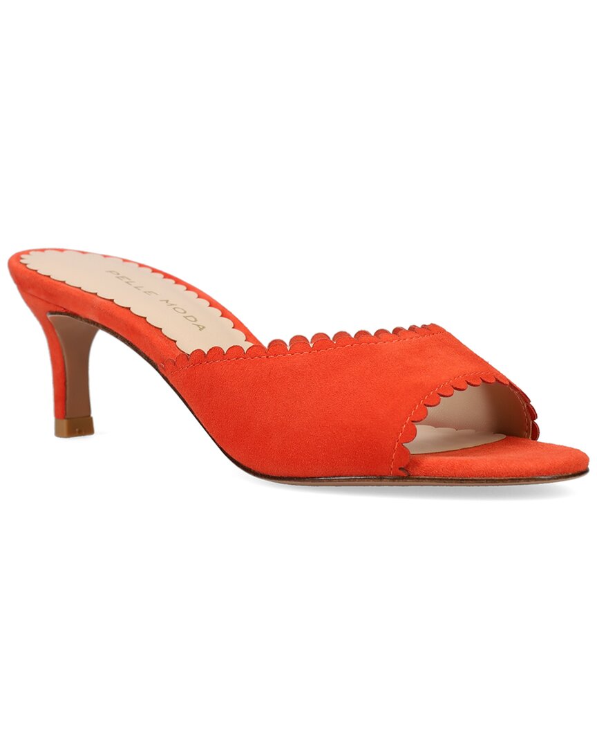 Pelle Moda Hanli Suede Sandal In Orange