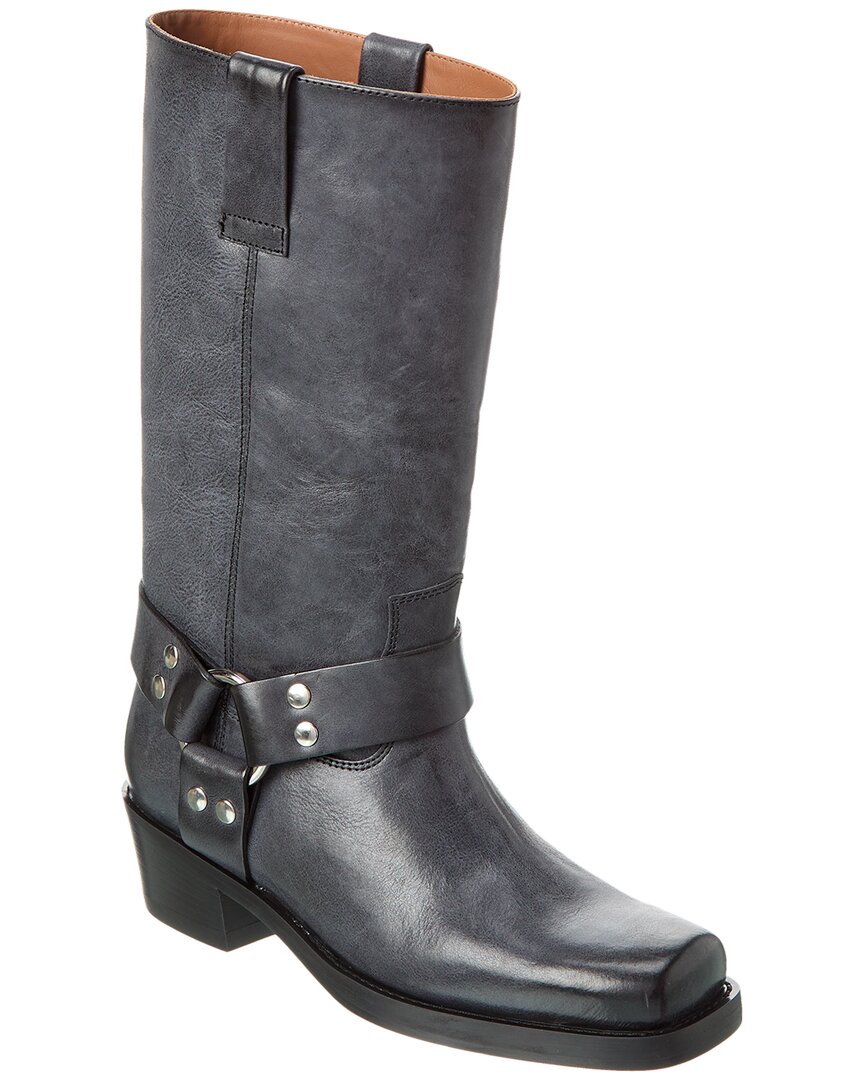 Shop Paris Texas Roxy Leather Boot In Black