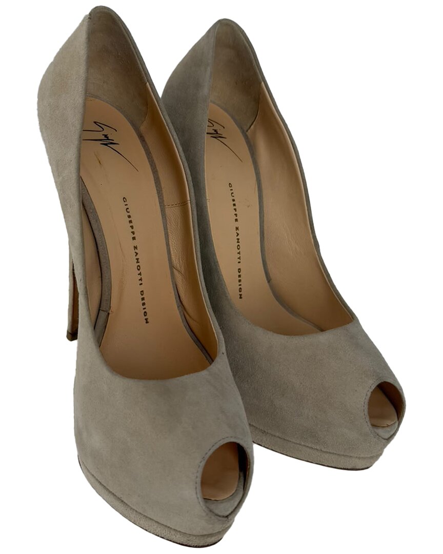 Giuseppe Zanotti Women's Suede Sharon Platform Pump (authentic Pre-loved)