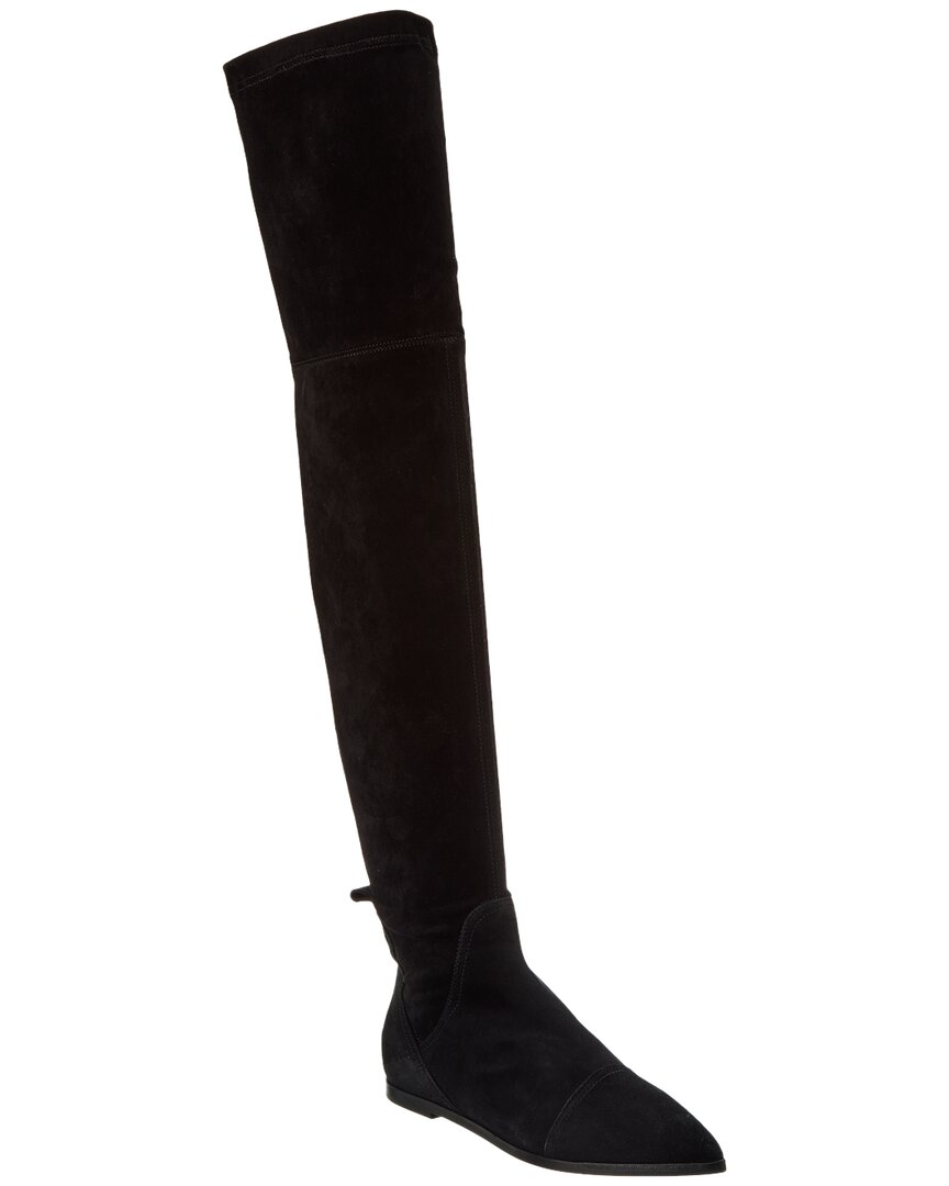 Agl Attilio Giusti Leombruni Agl Woman Knee Boots Black Size 8 Textile Fibers