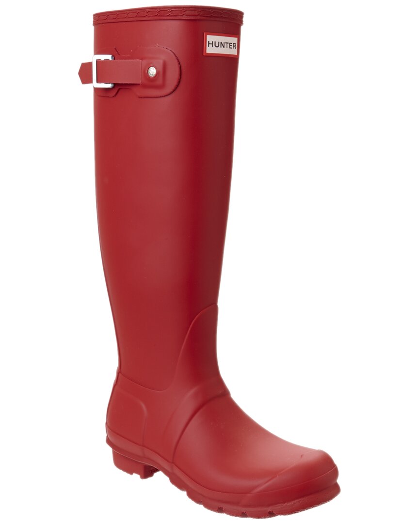 Hunter Women's Original Tall Snow Rain Waterproof Boots In Red In Red