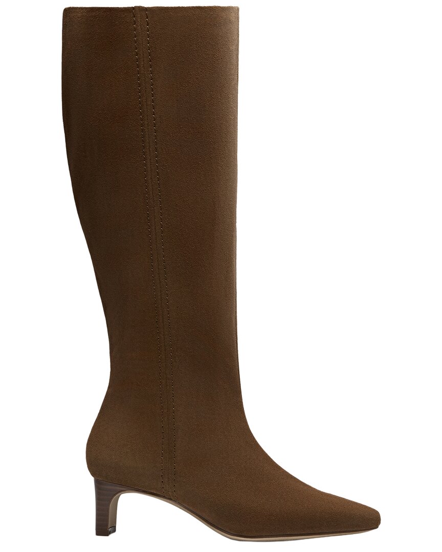 Clarks Edina Tall Suede Boot In Multi