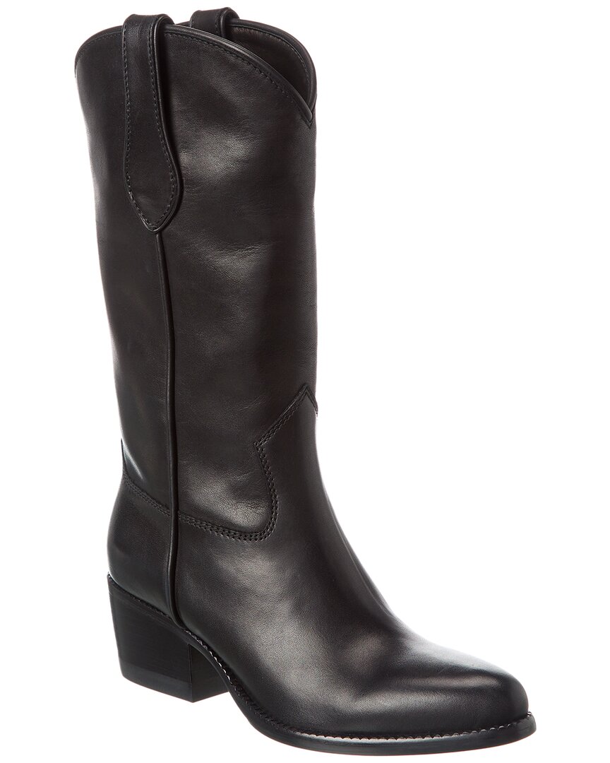 Rag & Bone Black Cowboy Boots In Black