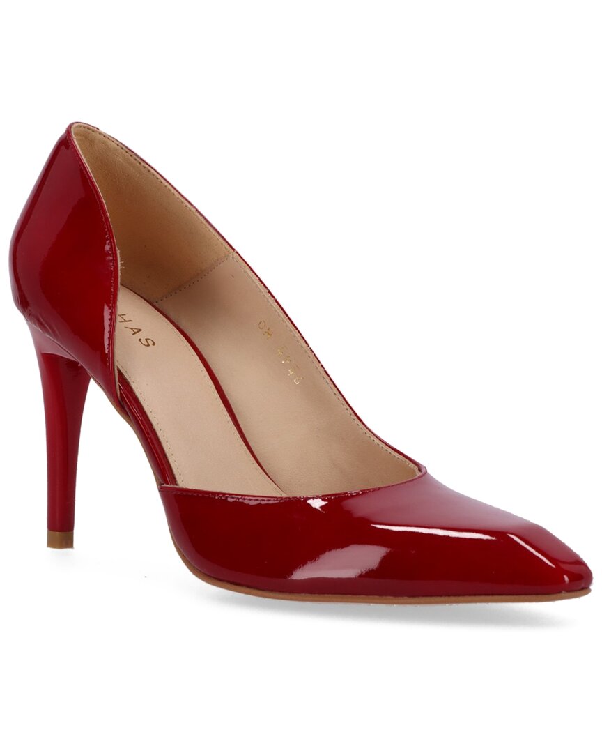 Alohas Amelia Leather Pump In Red