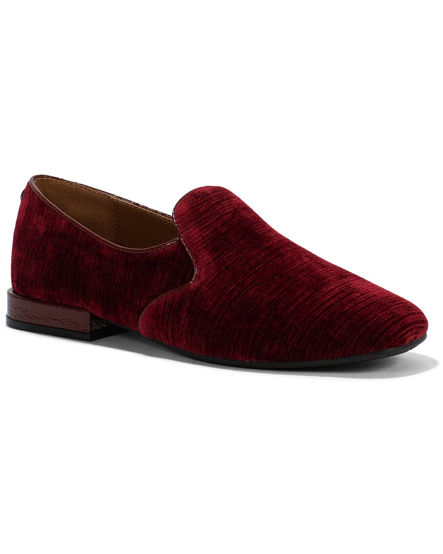 Shop Donald Pliner Blera Velvet Loafer In Red