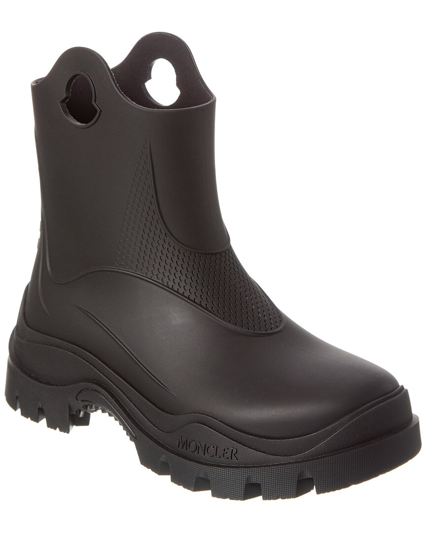 Moncler Misty Cut-out Rain Boots For Women In Black