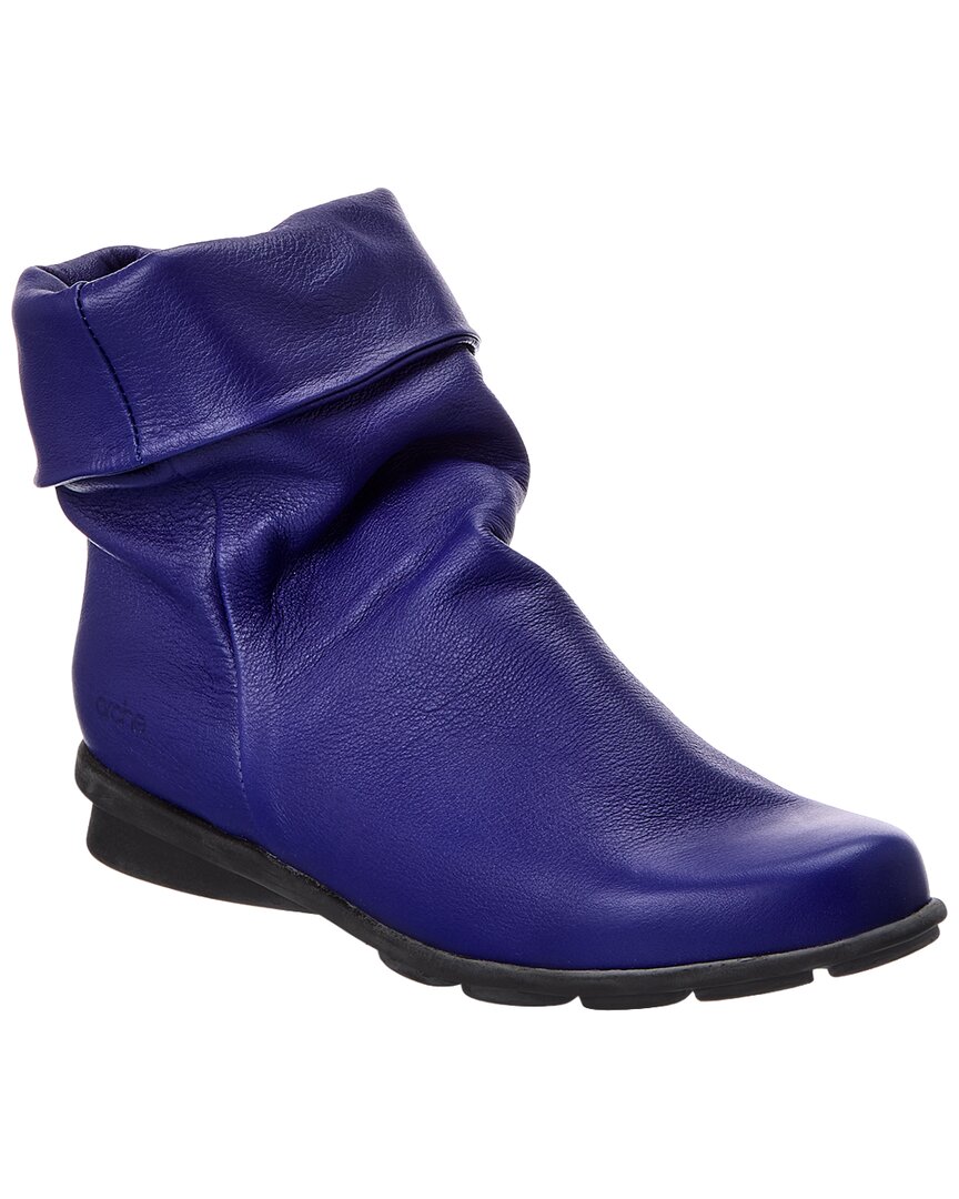 Arche Tte Leather Boot In Blue