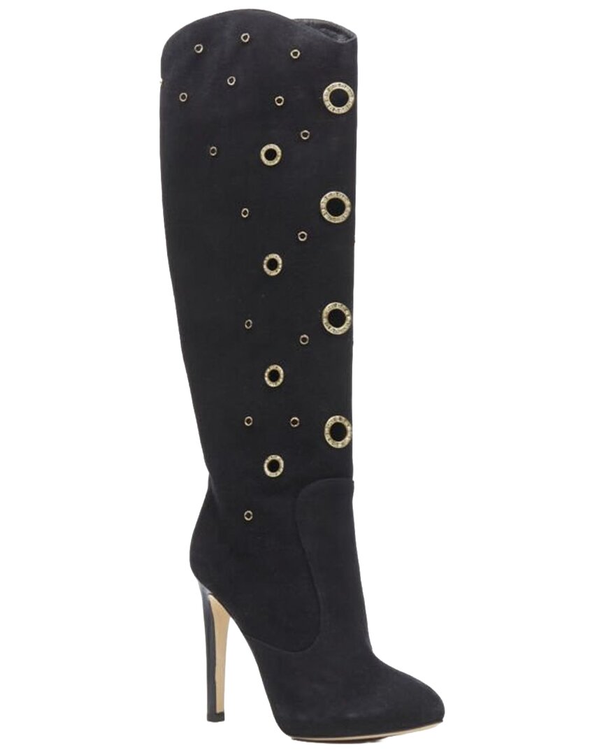 Pre-owned Giuseppe Zanotti Women's Suede Crystal Boot (authentic Pre-loved)