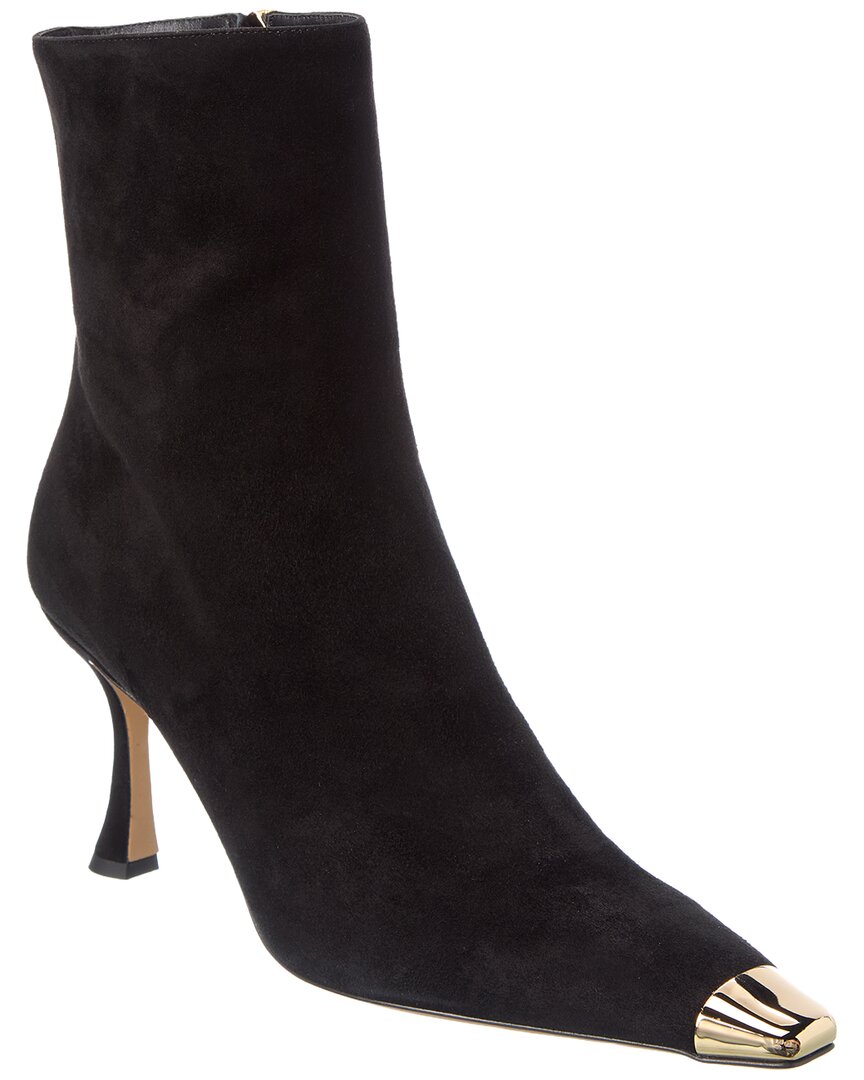 Alexandre Birman Olivia Retro 85 Suede Boot In Brown