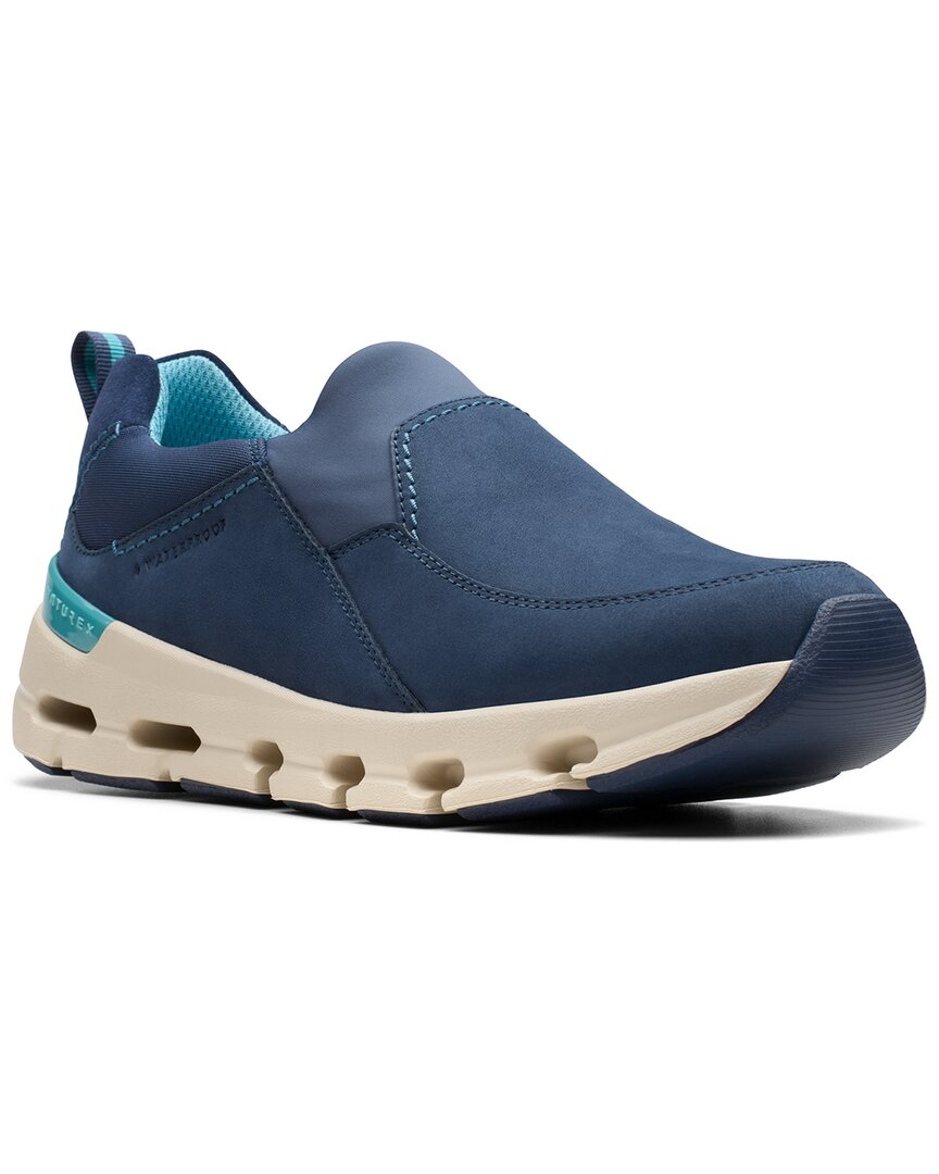Clarks Naturex Skywp Nubuck Loafer In Blue