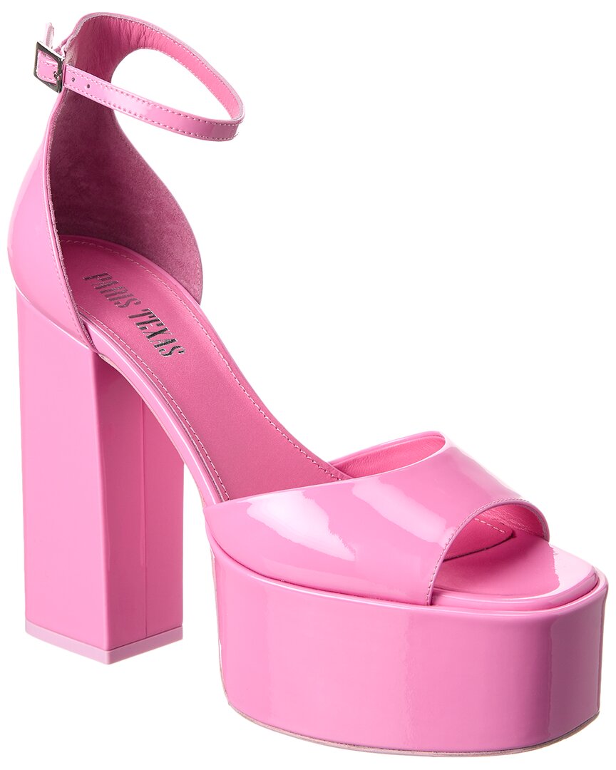 Shop Paris Texas Tatiana Patent Platform Sandal In Pink