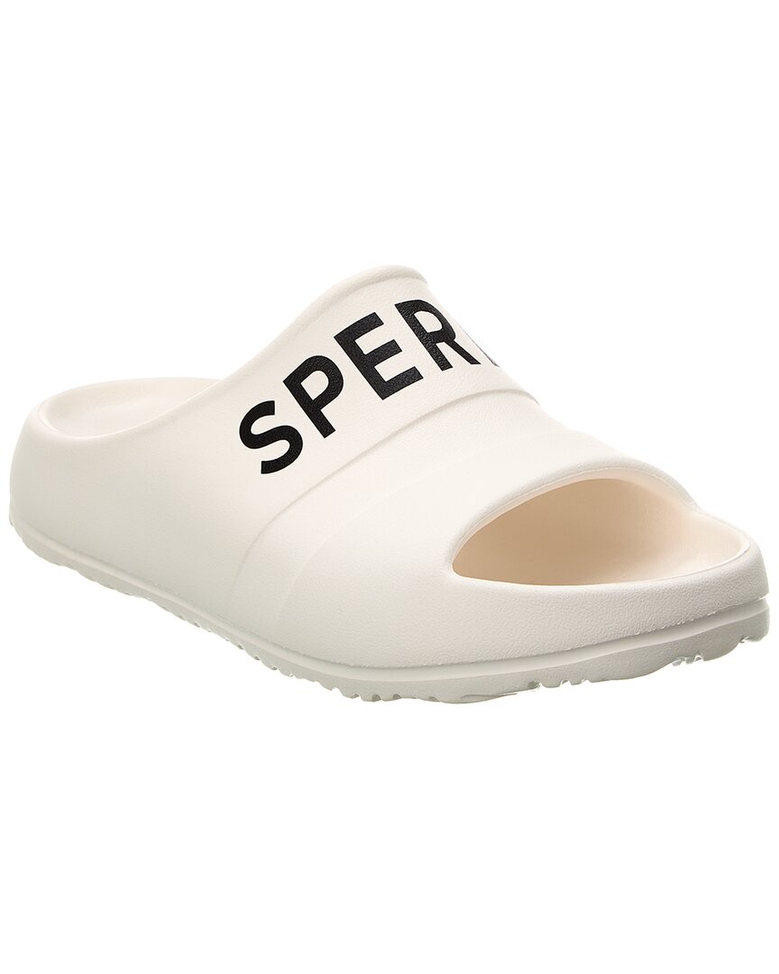 Shop Sperry Logo Float Slide In White