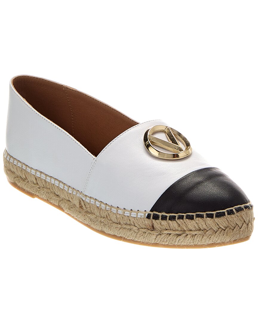 Valentino By Mario Valentino Women's Pineta Leather Espadrilles In White