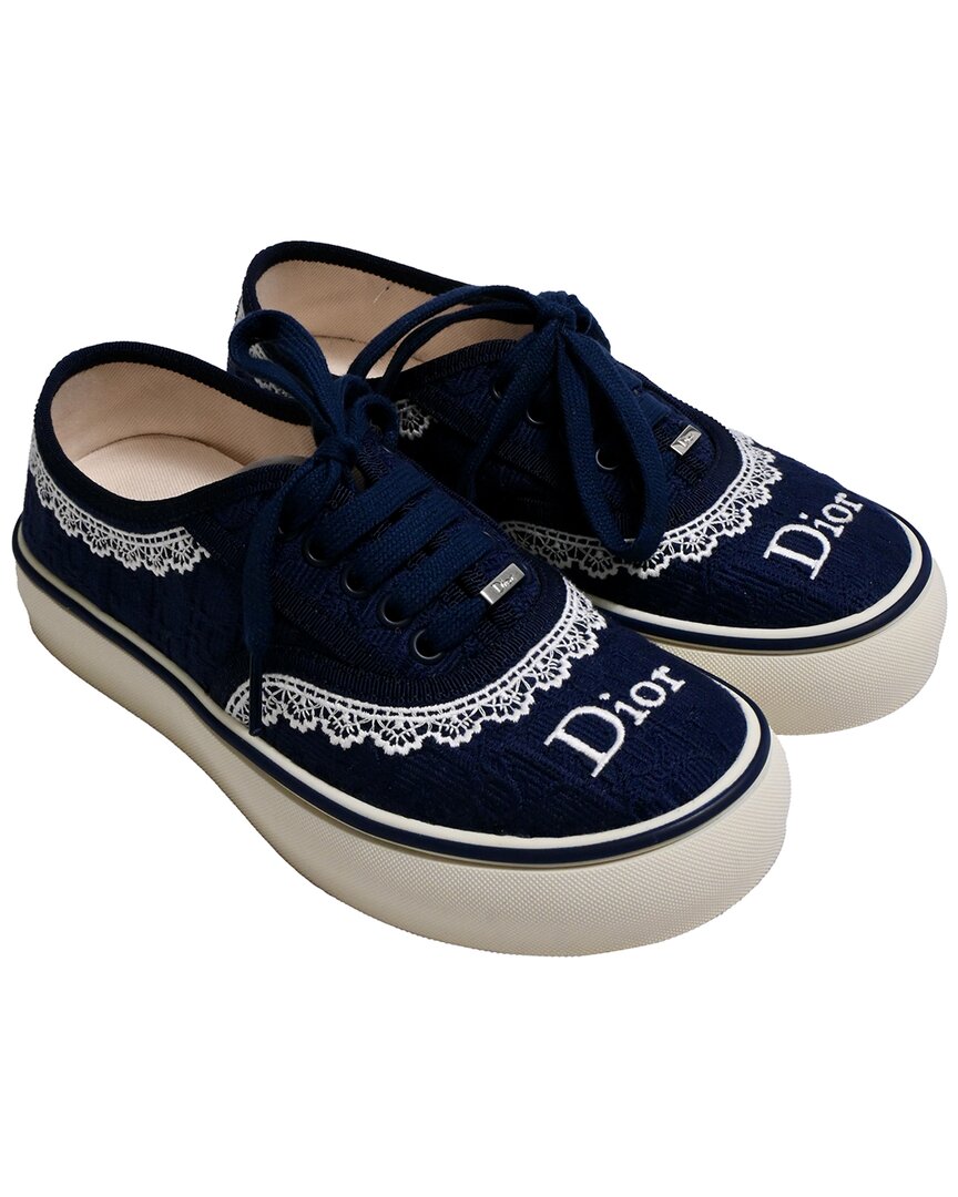 Pre-owned Dior Women's Cotton Saltwind Sneaker (authentic Pre-loved)