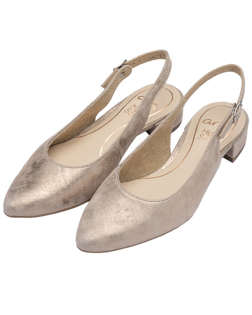 Ara Pixie Slingback Pump In Gold