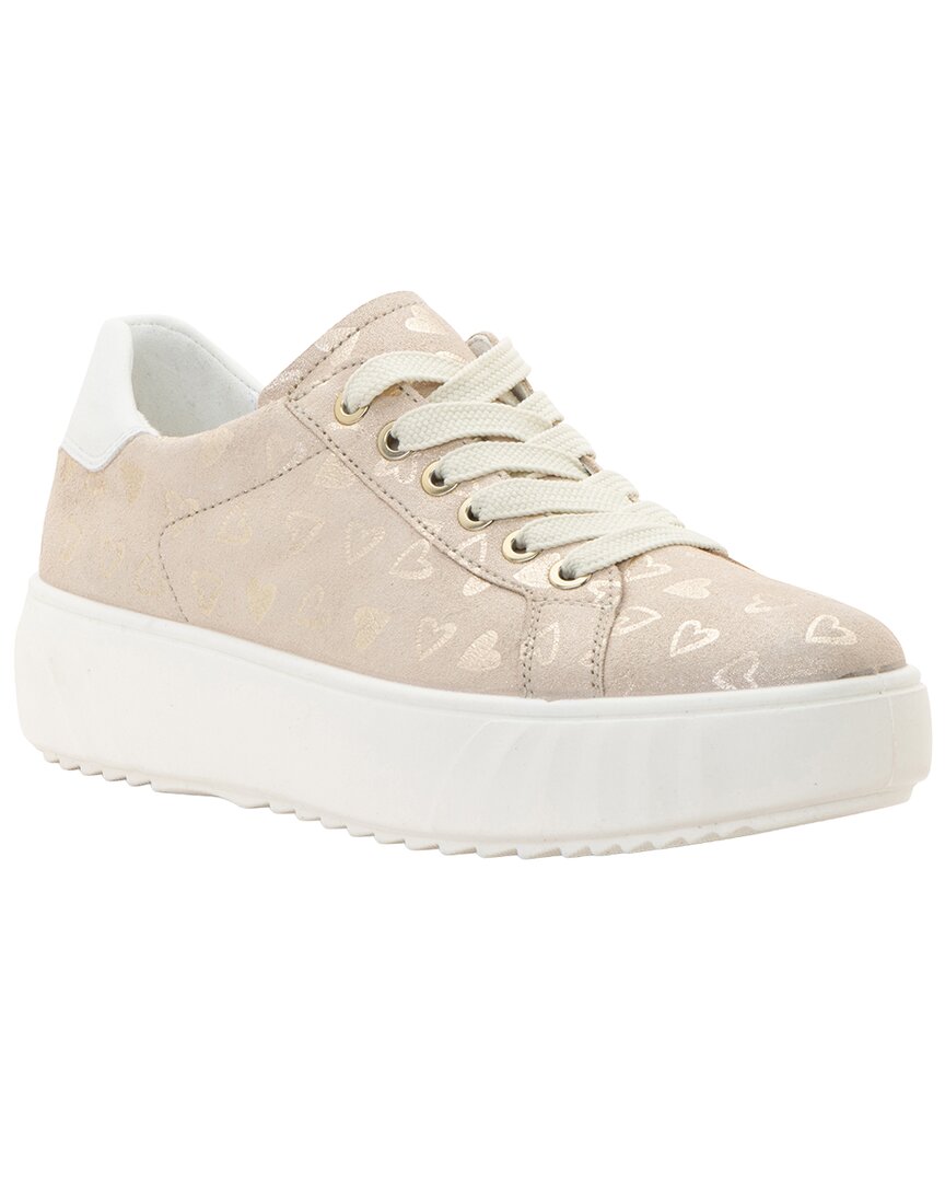 Ara Mikky Leather Sneaker In Neutral