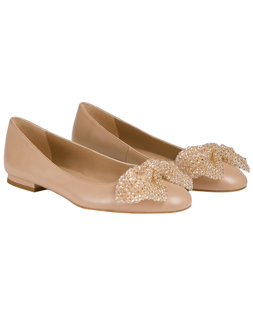 LK BENNETT LK BENNETT CHRISTA NAPPA LEATHER FLATS