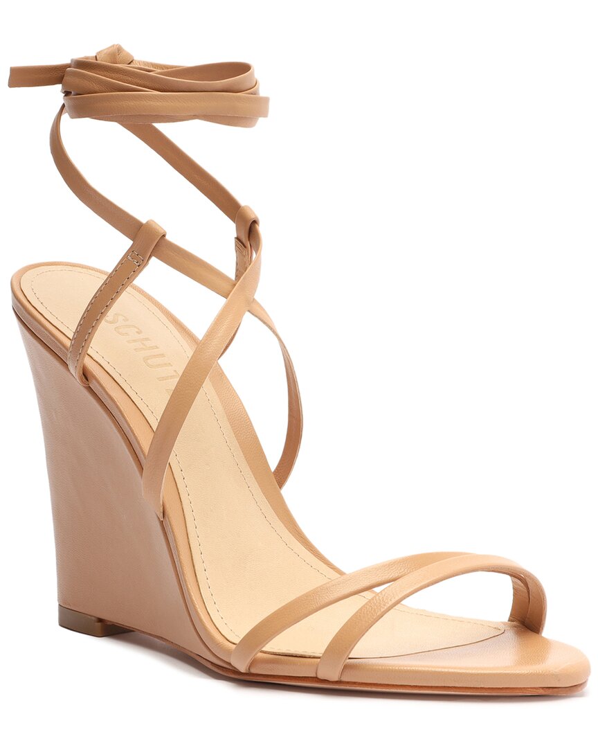 SCHUTZ SCHUTZ DEONNE CASUAL LEATHER SANDAL