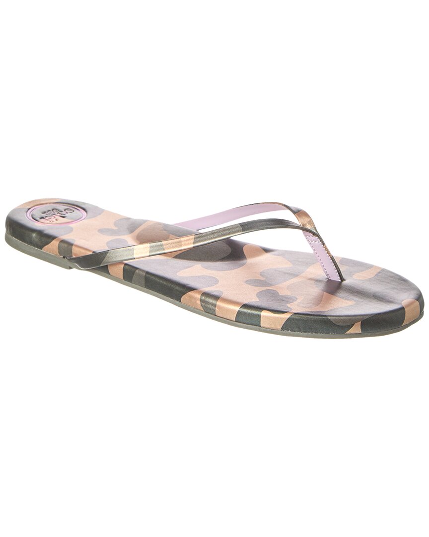 Solei Sea Women's Indie Sandals In Camo Metallic Gold & Lilac In Gold