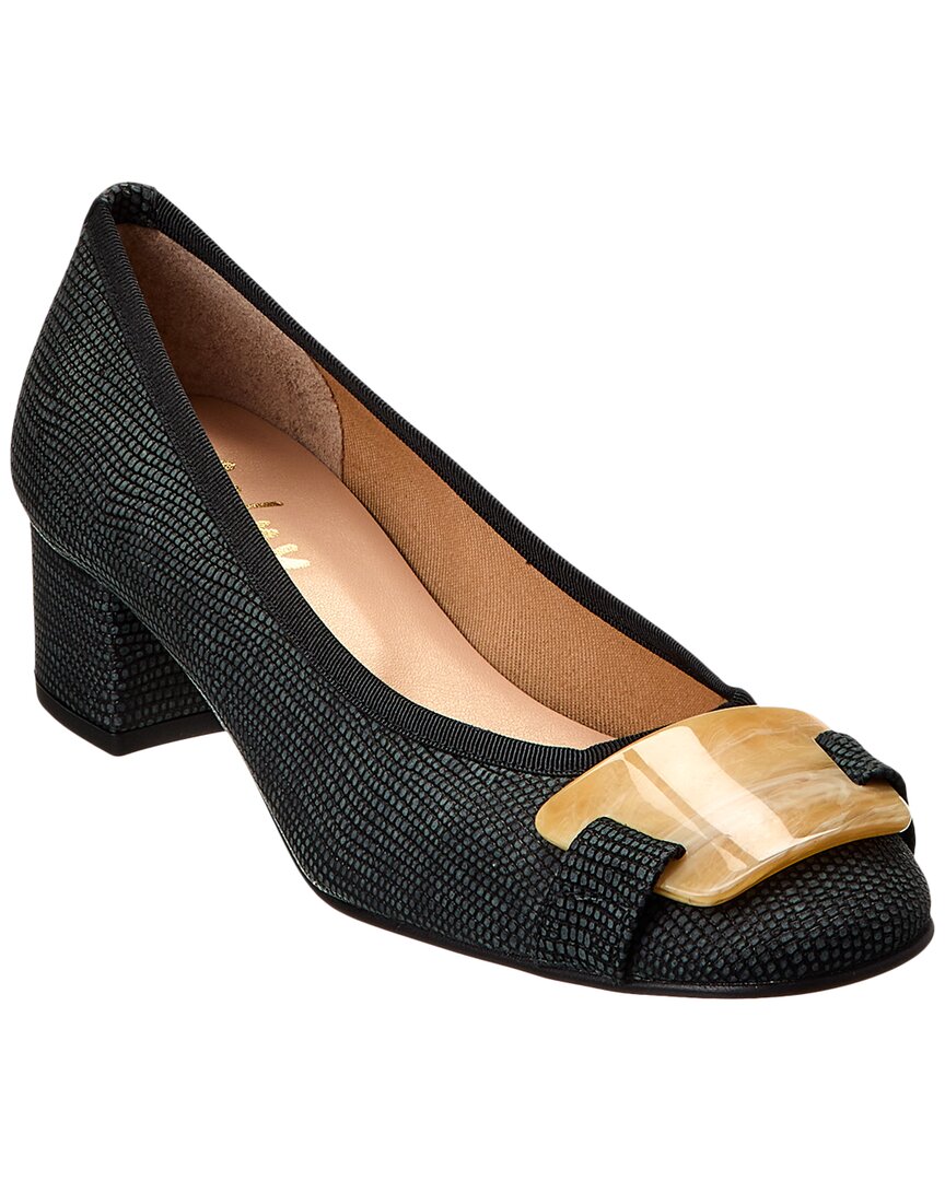 Shop French Sole Royal Leather Pump In Black