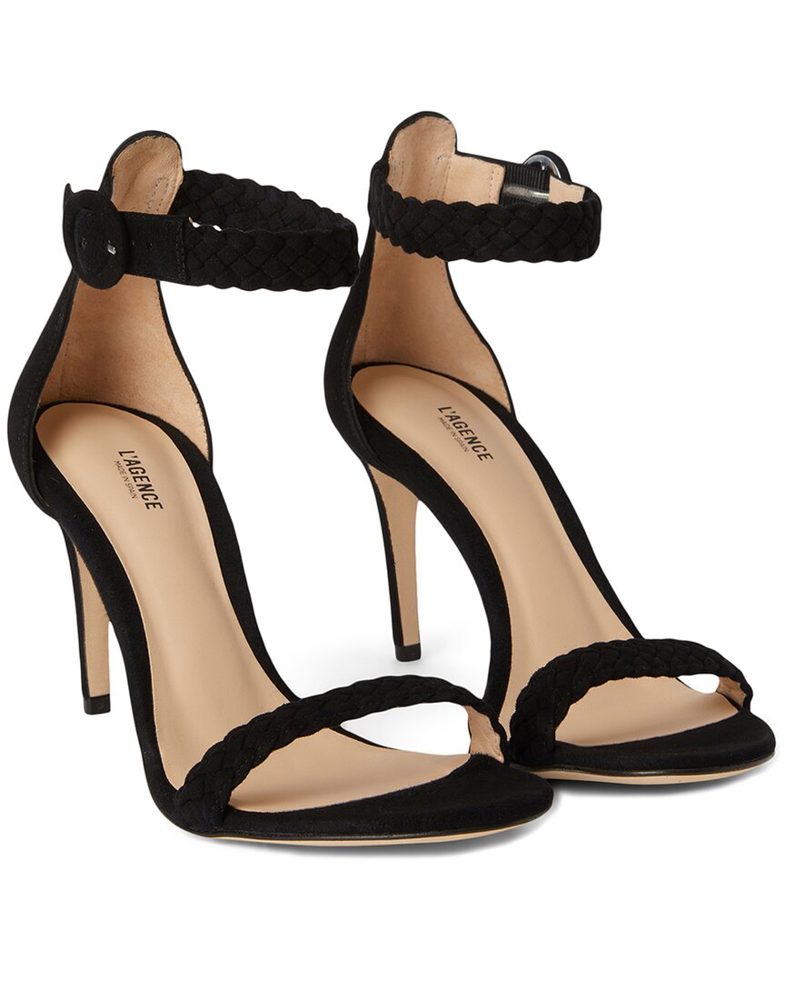 Shop L Agence L'agence Larissa Suede & Leather Sandal