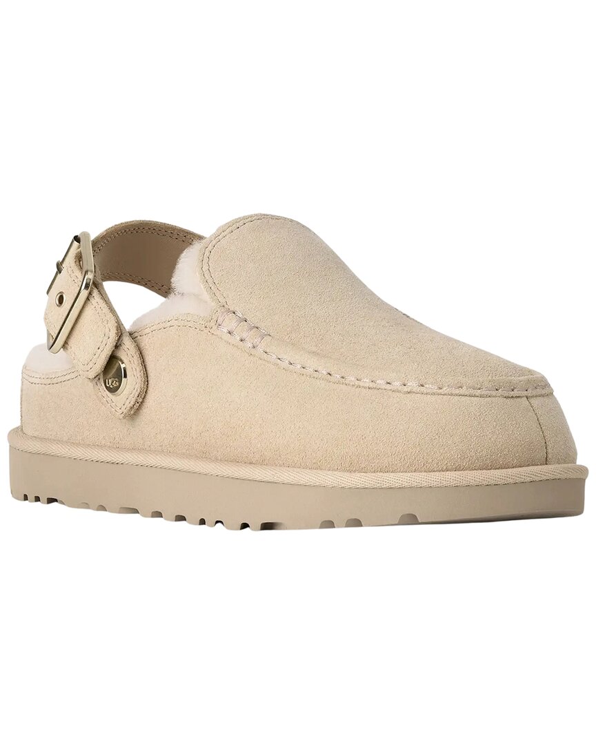 Ugg Women's Goldenstar Evelina Clog Suede Mule Slippers - Sand Castle - 7 (40) - Image 3