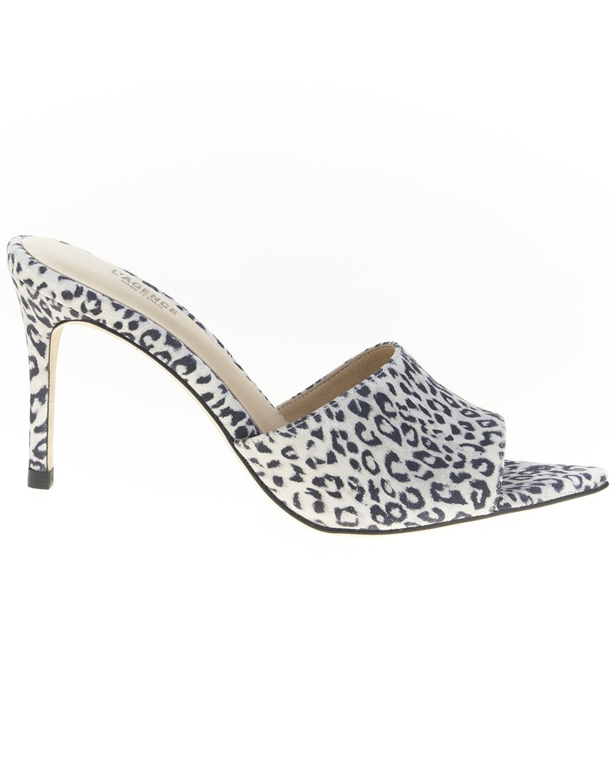 L Agence L'agence Lolita Suede Mule In White