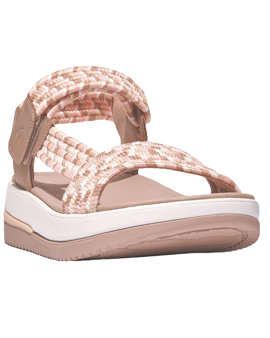 FITFLOP FITFLOP SURFF LEATHER-TRIM SANDAL