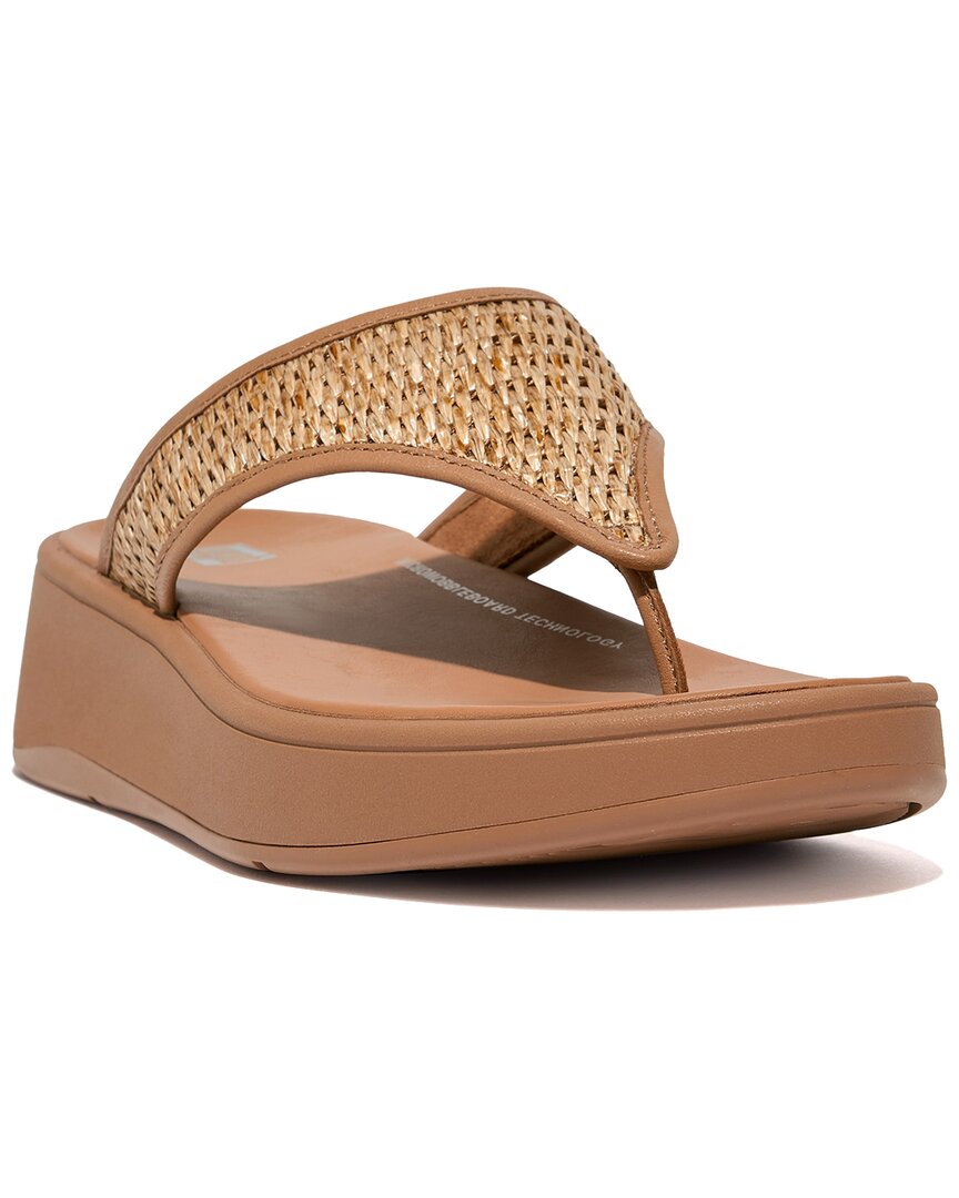 FITFLOP FITFLOP F-MODE LEATHER-TRIM SANDAL