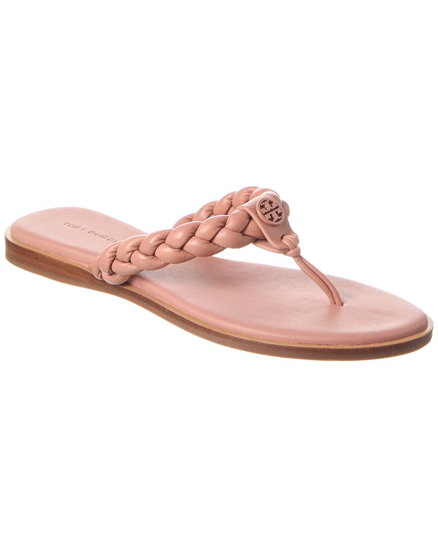 Shop Tory Burch Braided Benton Leather Sandal In Pink