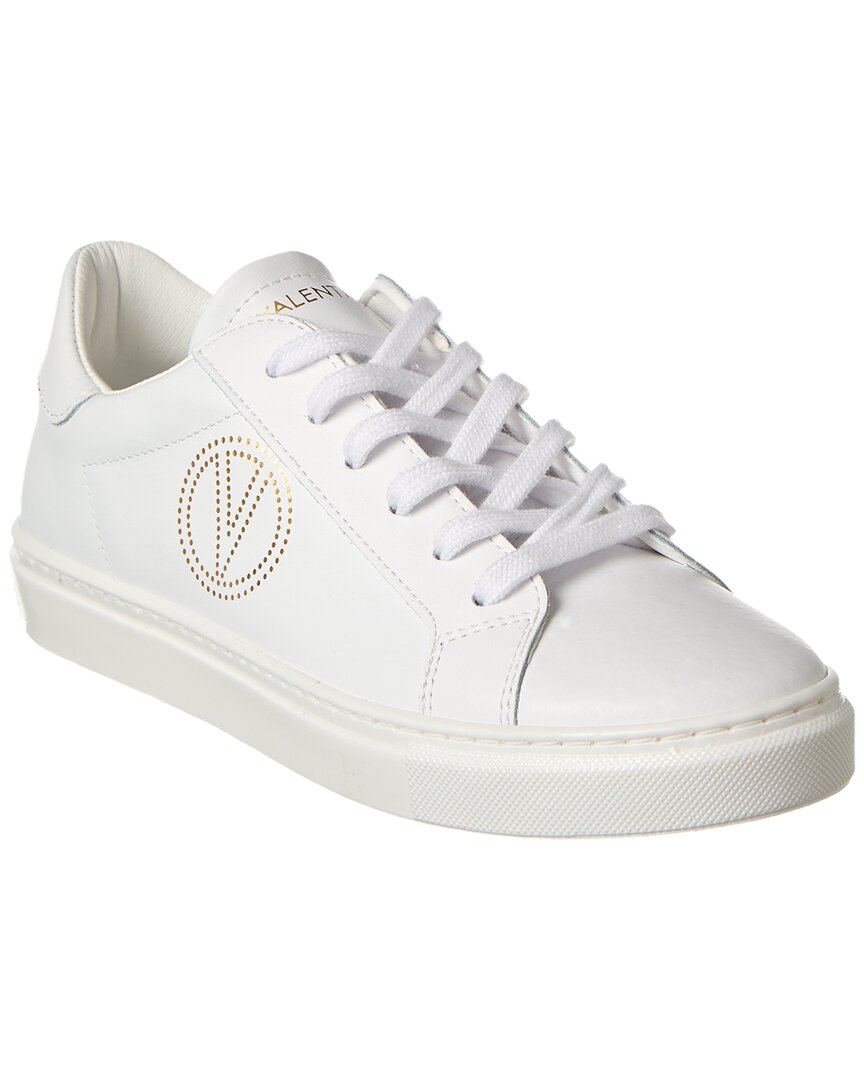 Valentino By Mario Valentino Petra Leather Sneaker In White