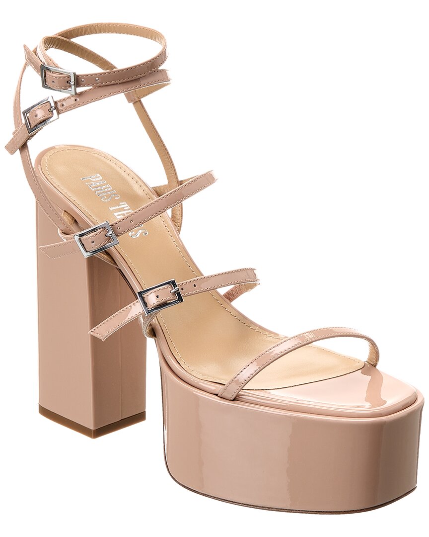 Shop Paris Texas Jessica Patent Platform Sandal In Pink