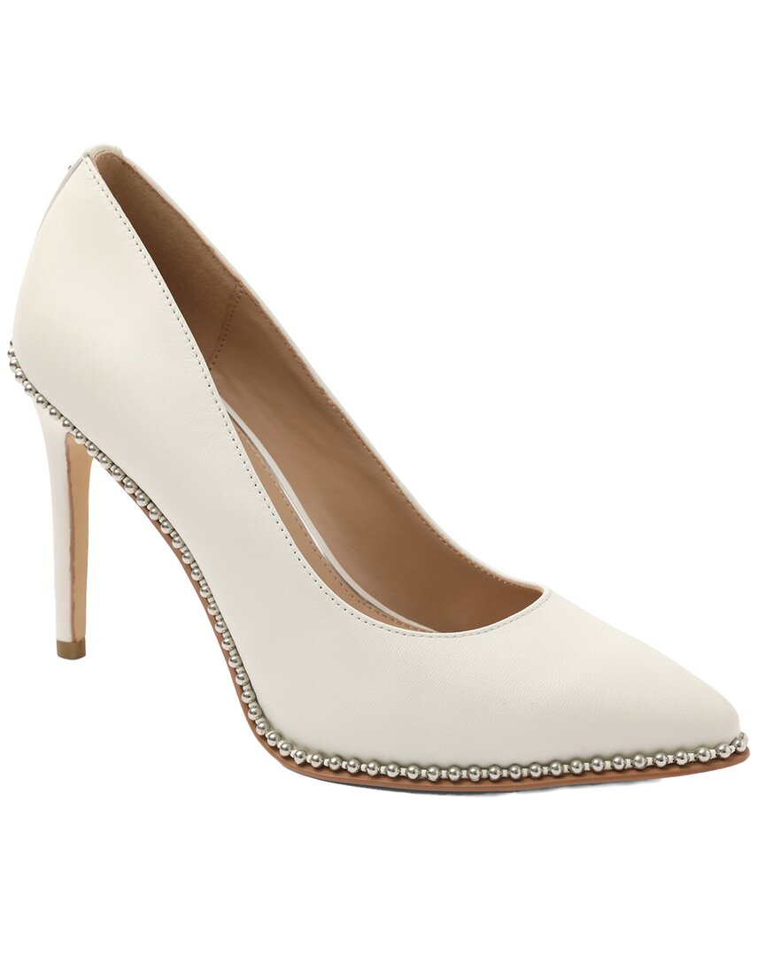 Bcbgeneration Holli Pointed Toe Pump In Bright White Leather