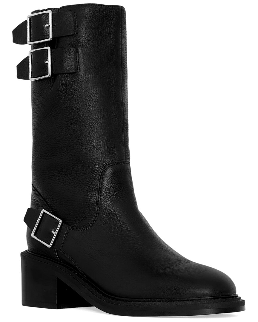 Rebecca Minkoff Moto Leather Boot In Black