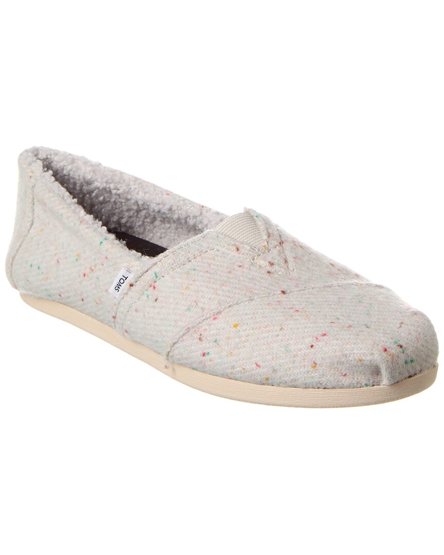 Shop Toms Speckled Alpargata Loafer In Grey