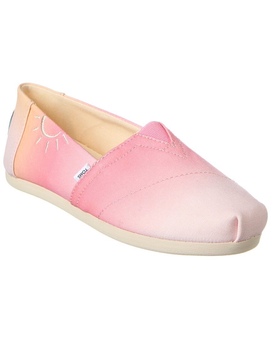 Shop Toms Ombre Sun Print Alpargatas Loafer In Pink