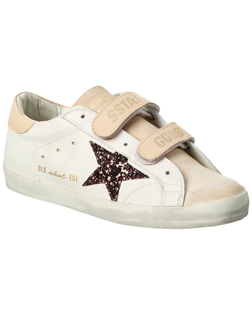 Shop Golden Goose Old School Leather Sneaker In White