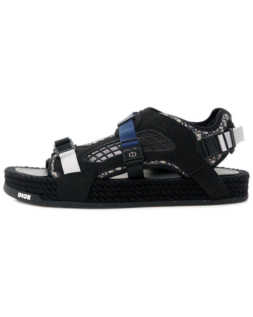 Dior Oblique Canvas Oblique Atlas Sandal (authentic Pre-loved) In Multi